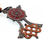 Briar Dharma Charms Buddhist Wheel Pendant